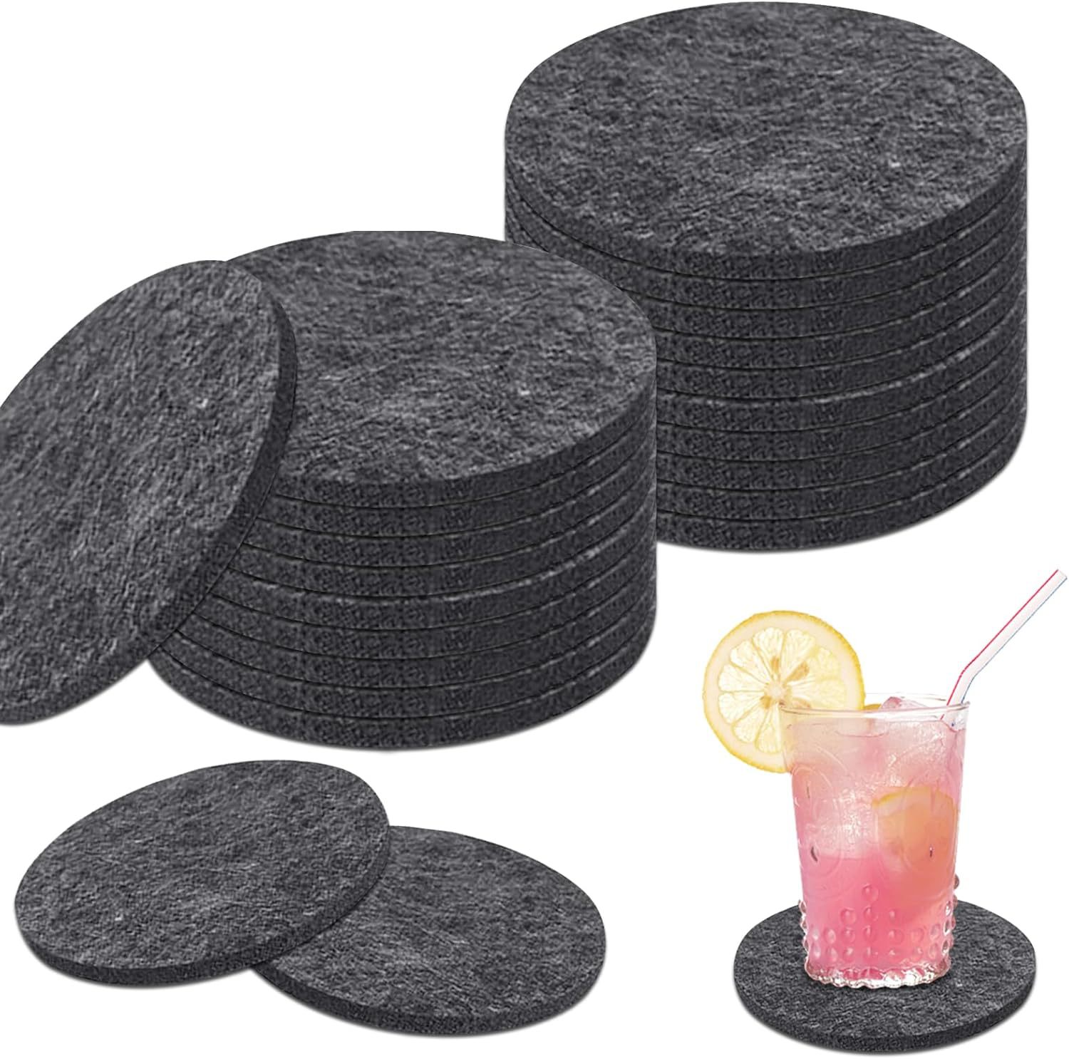 Хит-продаж подставки для стаканов из фетра моющиеся термостойкие влагопоглощающие нескользящие барные коврики