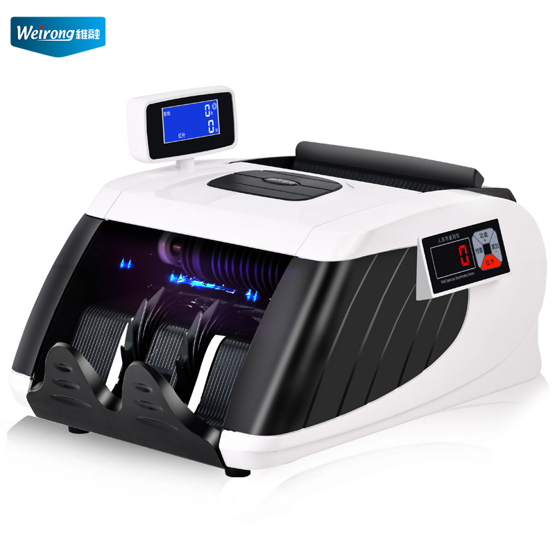 Weirong Money Counter Money Detector Shop Small Portable Office Commercial Bank Full Intelligent New and Old Mixed Point