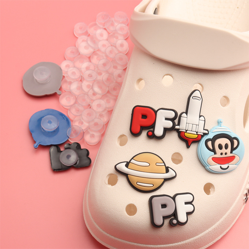 transparent hole shoes bottom buckle diy accessories garden shoes accessories base buckle hole shoes flower bottom buckle