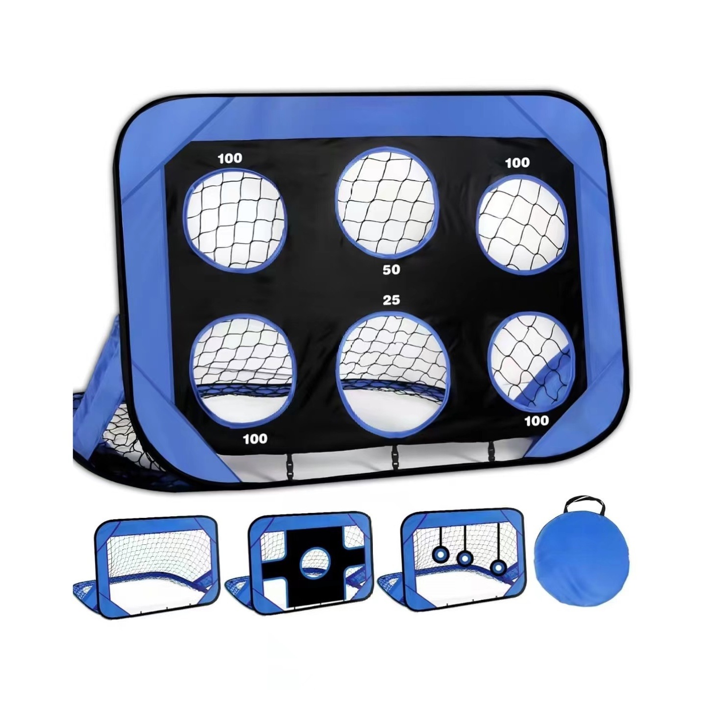 Children's Garden Football Goal Convenient Pop-Up Training Detachable Four-In-One Football Training Net Multifunctional Accessories