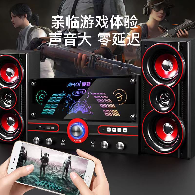 Schenko Audio домашний кинотеатр, деревянный Bluetooth динамик, 4-дюймовый большой динамик, супер бас