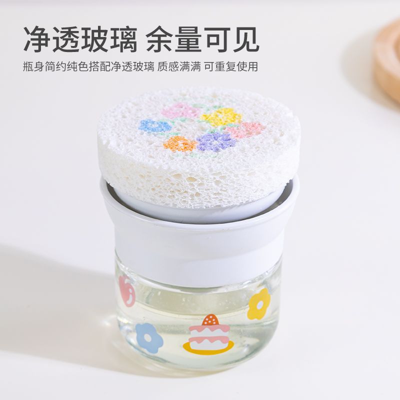 Detergent Press bubble Press bottle kitchen detergent sub-bottle large capacity storage bottle bubbler cute