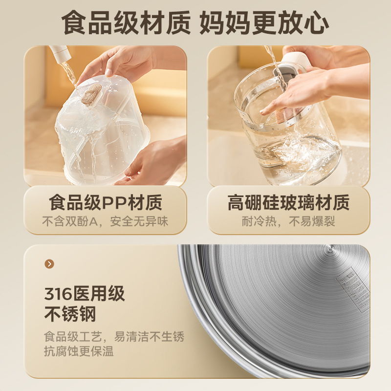 1.2L Large-Capacity High Borosilicate Glass Two-In-One Milk Regulator Water Kettle Accessories Should Be Careful with Caution (Remarks Adaptation Model)