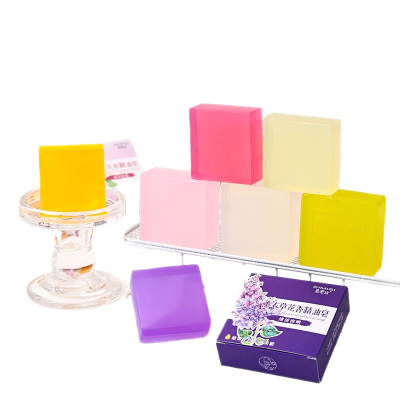 [Simi Silk] Rose Jasmine Osmanthus Lavender Fragrance Oil Soap Hand-made Soap Cleaning and Moisturizing