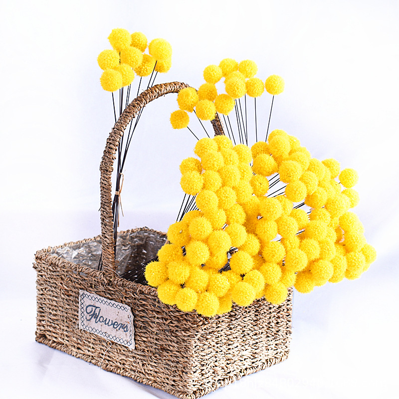 Симуляция желтого золотого шара северноевропейский стиль для декора в гостиной