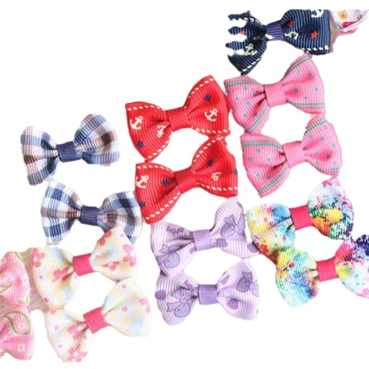 Pet Accessories Bow Leather Band Hair Ring Dog Hair Flower Teddy Yorkshire Marzis Hair Rope Headwear