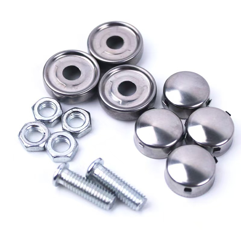 License Plate Fixing Clip, License Plate Frame Anti-Theft Fixing Screw, Universal Style License Plate Clip, License Plate Frame Screw