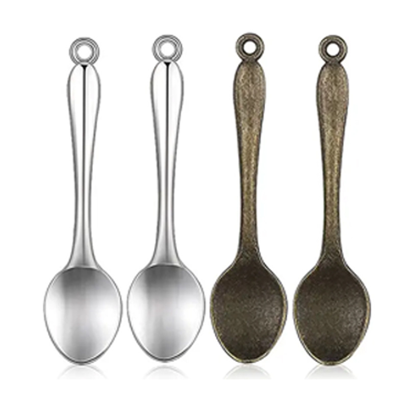 Gold, Silver, Copper, Iron, Multicolor with Ring Metal Small Smoke Shovel Earth Haojin Snuff Pot Smoke Spoon Medicine Spoon Smoke Cream Spoon