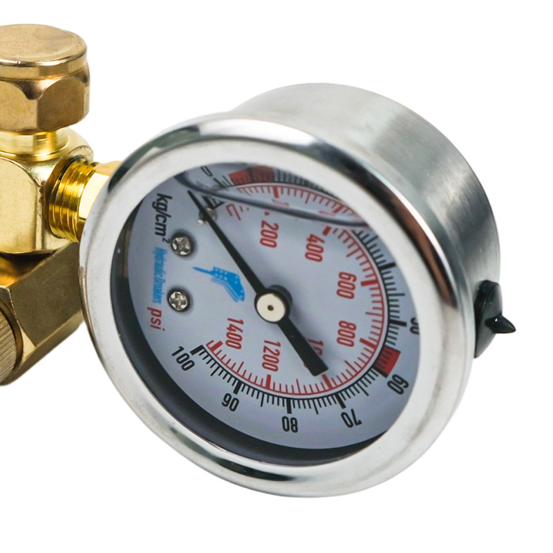 Gun head nitrogen pressure inflatable gauge hydraulic pressure gauge excavator water Mountain engineer ancient river breaking hammer nitrogen meter box