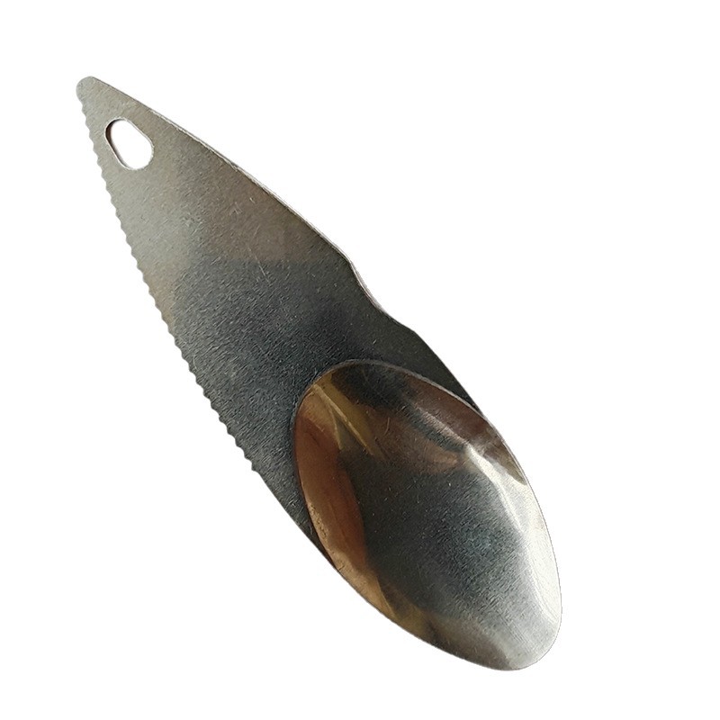 Mango Eating Tool Fruit Tool Stainless Steel Fruit Scoop for Scooping Fruit Pulp and Peeling Kiwi Fruit Scoop