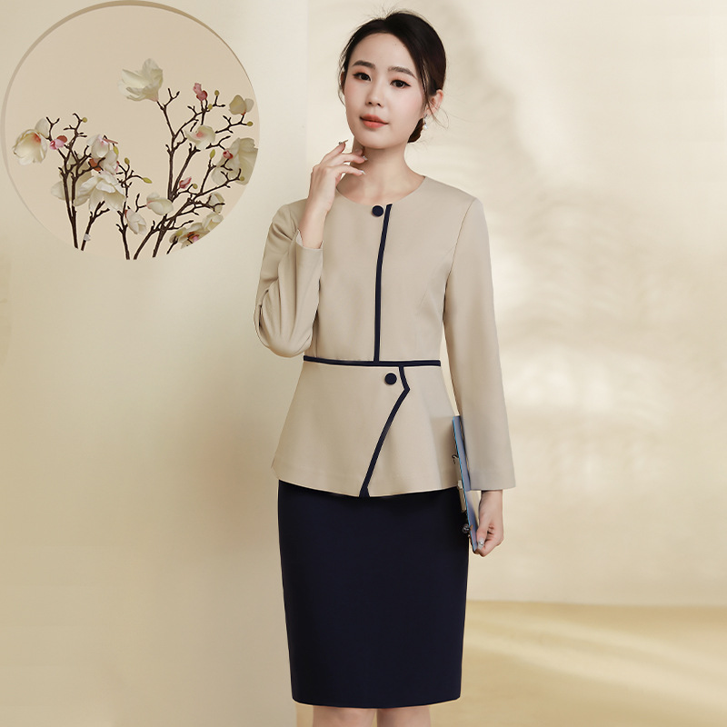 Xiangchunniao Beauty Salon Professional Skirt Women's Spring and Autum Health Center Spa Technician Work Clothes High-End Elegant Suit