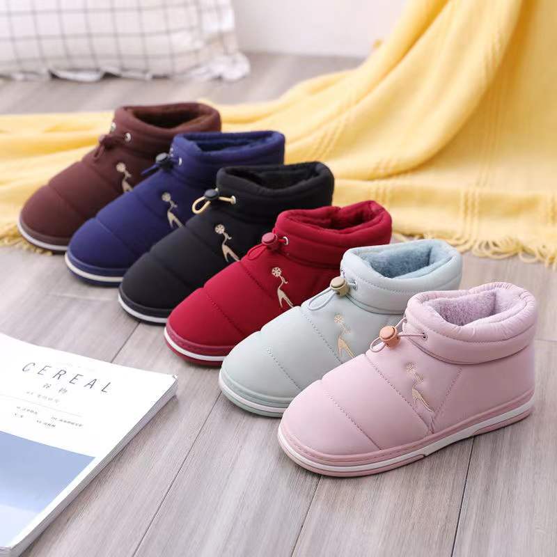 Зимние хлопковые тапочки с сумками, домашняя обувь для мужчин и женщин, парные противоскользящие утепленные теплые хлопковые туфли для родителей и детей