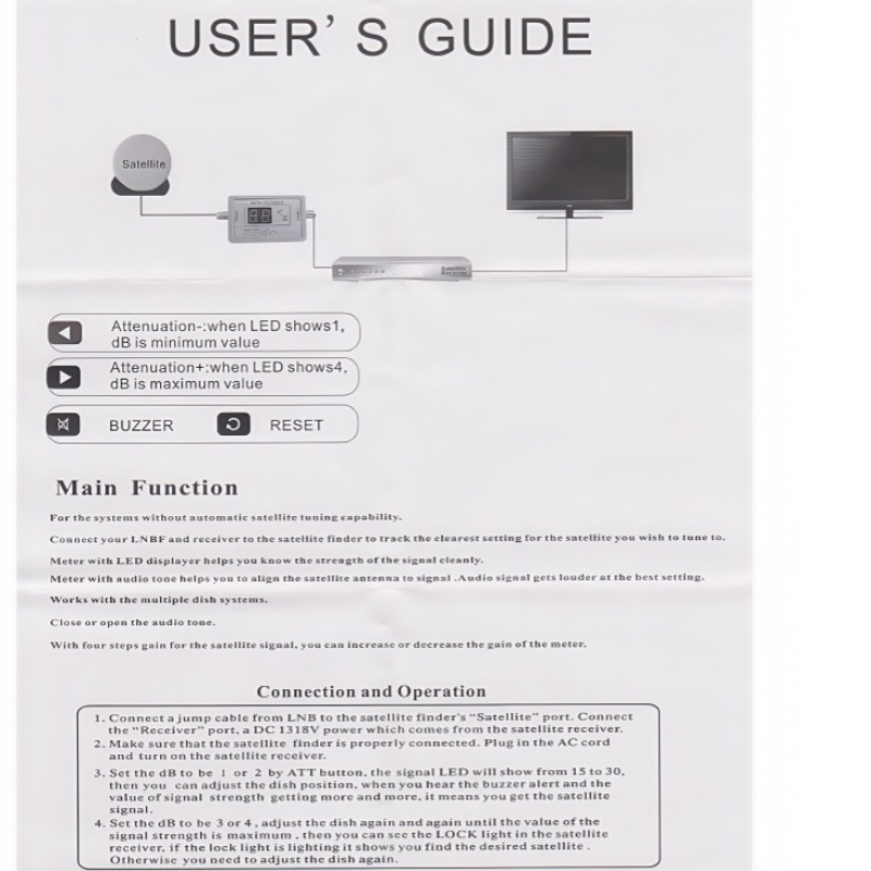 Jasen Factory Direct Sales Digital Tv Signal Finder Js-Sf05 Sf-9505 Finder