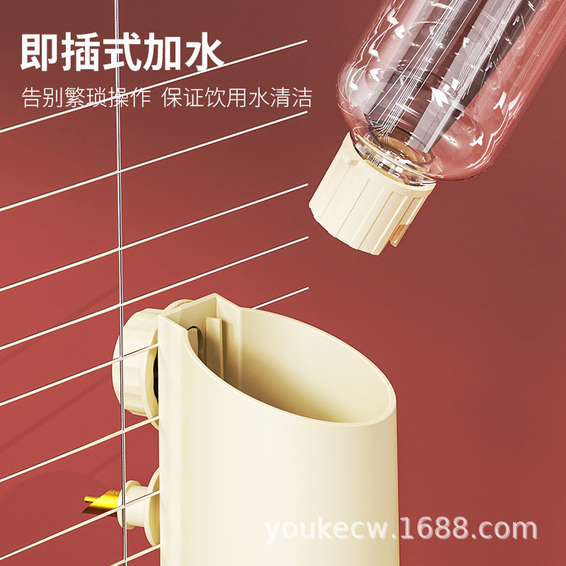 Hamster Hanging Pet Water Dispenser Rabbit Chinchilla Large Medium Small Bird Parrot Water Bottle Large Capacity Simple