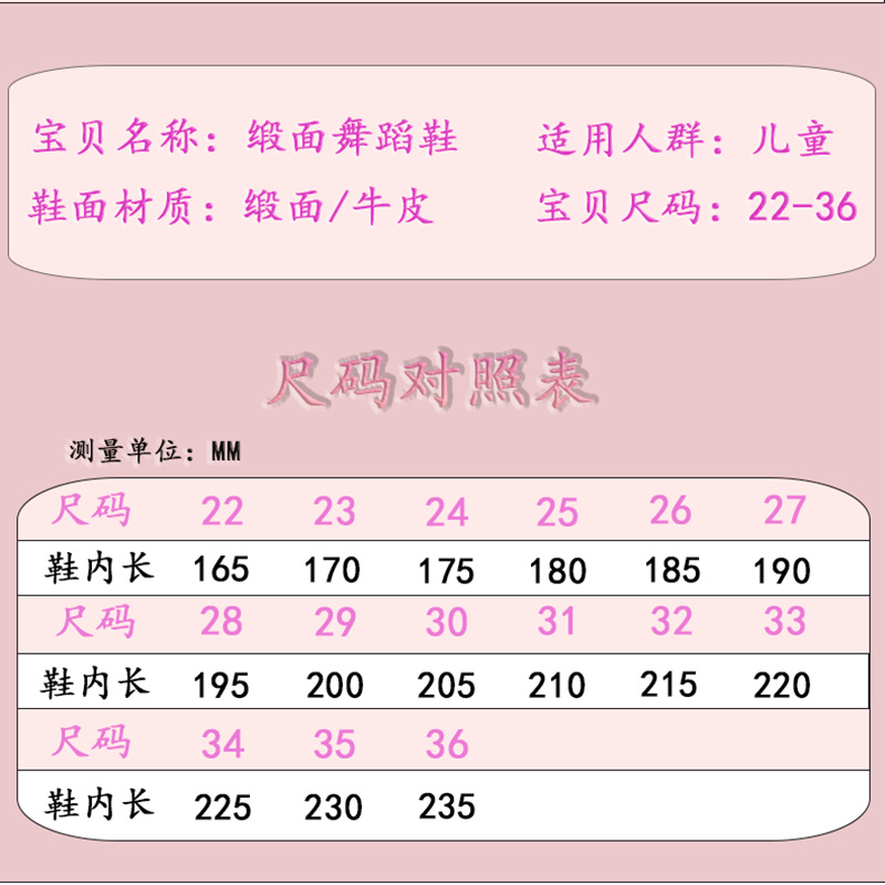 Dance Shoes with Soft Soles, No Laces, Non-slip, Wear-resistant, Special Satin Princess Style for Young Kidsren's Dance, Girls' Performance Practice