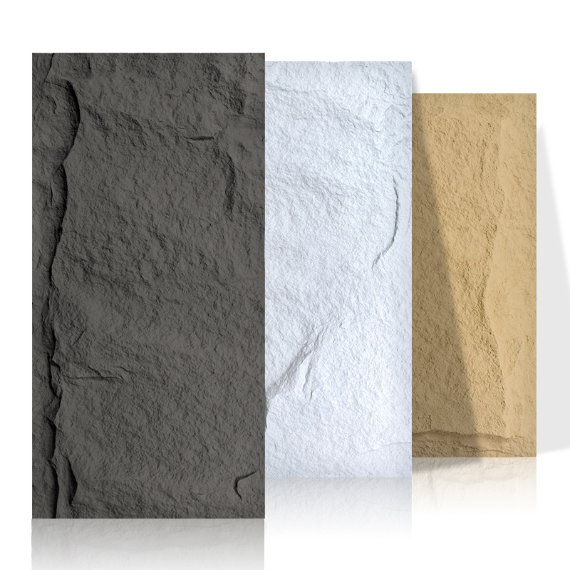 Pu Stone Skin Imitation Stone Light Cultural Stone Background Wall Pu Mushroom Stone Mountain Rock Exterior Wall Tiles Artificial Stone Decorative Panels