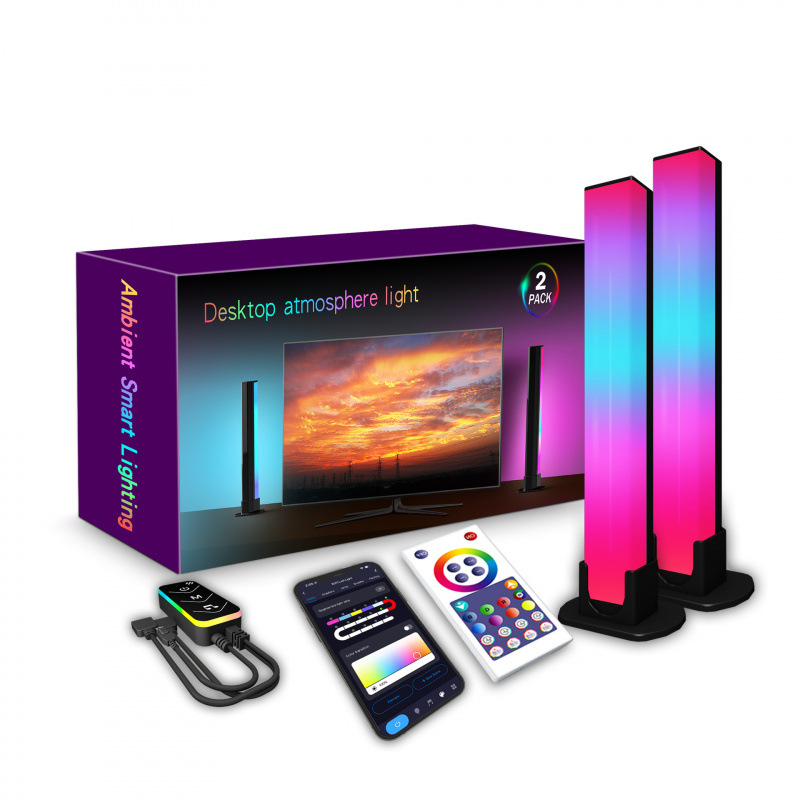 Cross-Border Graffiti Wifi Infrared Music Rgb Fantasy Color Competitive Gaming Tv Sound Pickup Background Light Desktop Light