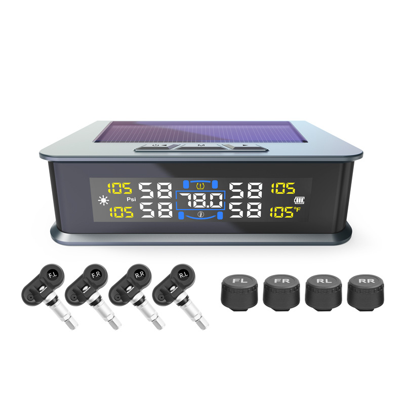 T15 solar tire pressure monitoring upgrade in-car ambient temperature detection function car tire four-wheel tire pressure