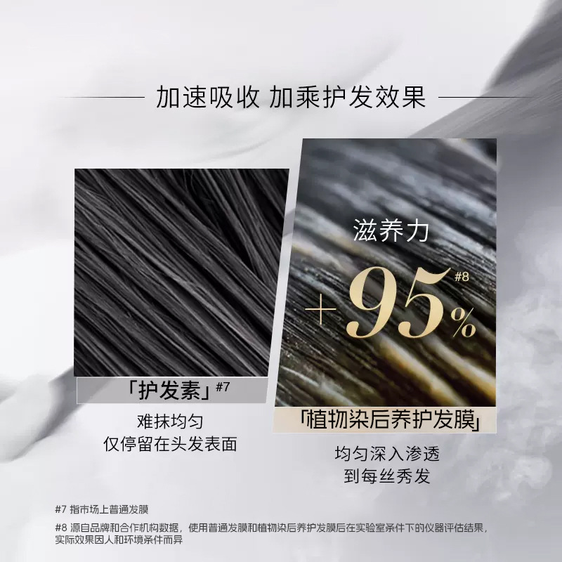 Han Jiya plant hair care after dyeing hair mask repair dry and damaged solid color hair conditioner 10ml small bag