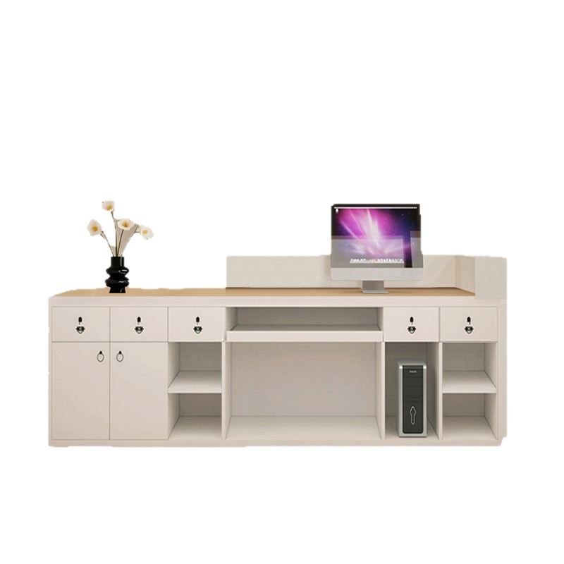 Elegant and Luxurious Style Beauty Salon Front Desk Clothing Cashier Counter Chinese Tea House Bar Counter High-End Company Reception Desk