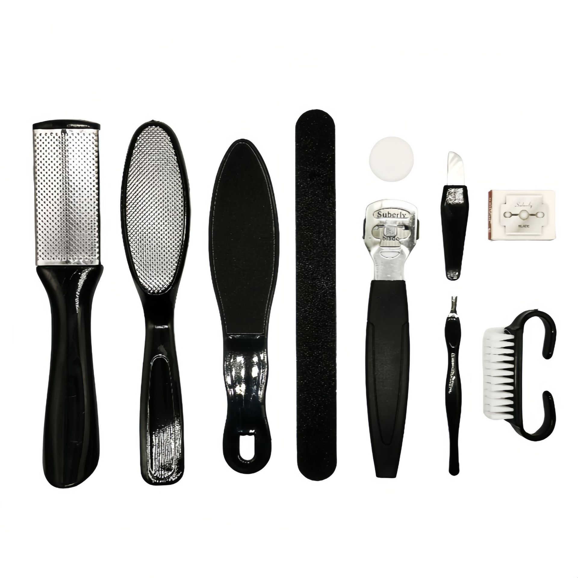 Foot grinding file ten-piece set of exfoliating calluses horny stainless steel foot plate file eight-piece set of foot grinding foot