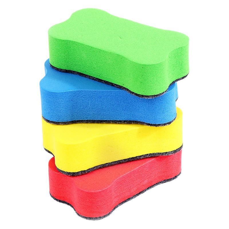 Factory wholesale EVA whiteboard eraser small bones wipe felt cloth children's whiteboard special matching eraser a generation of hair