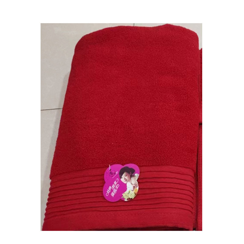 Red Wedding Towel Cotton Thickened Wedding Gift Hand Gift Towel Full Moon Celebration Couple Red Towel