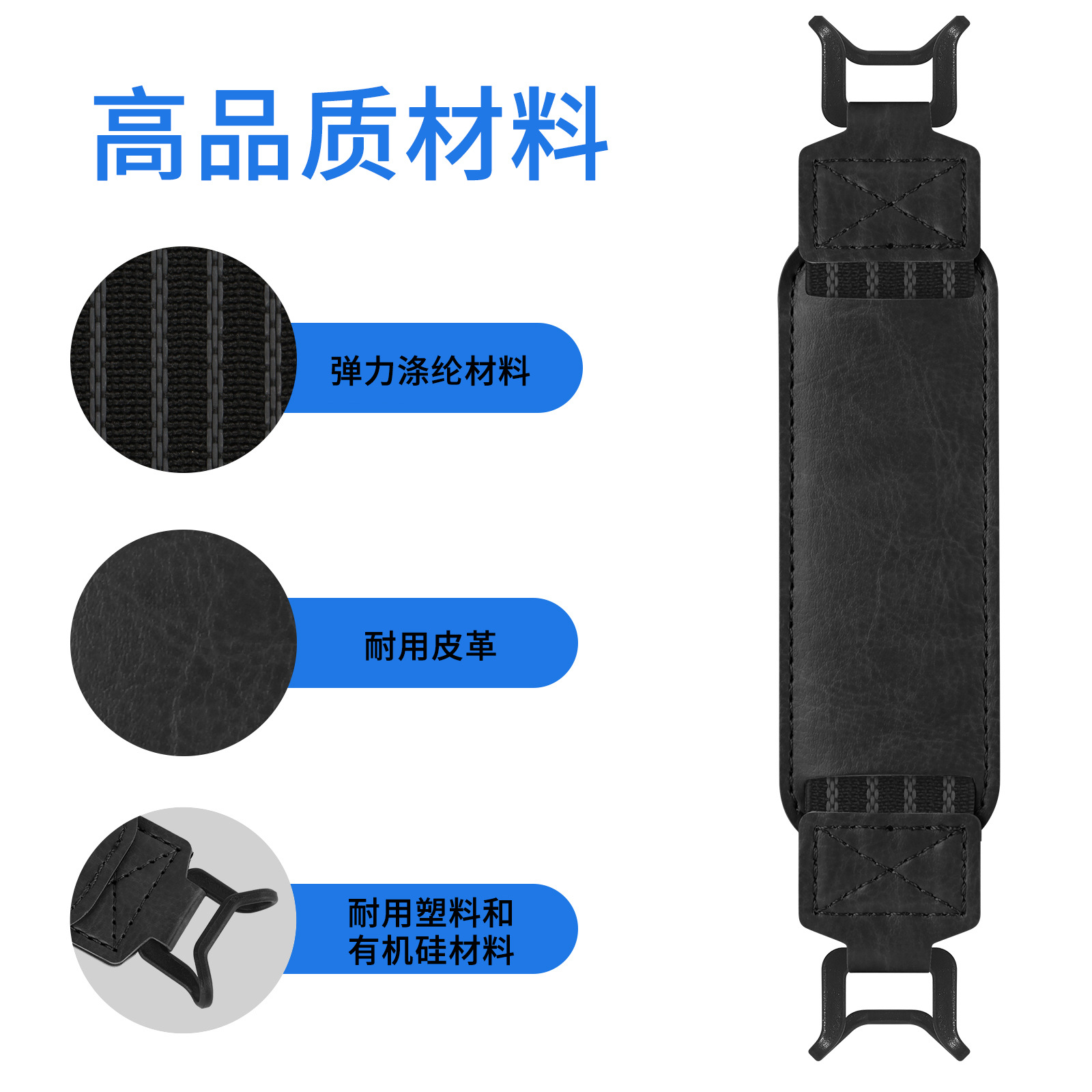 Cross-border 6-inch e-book protective case 9-11 inch tablet anti-fall strap PU leather one-handed operation grip