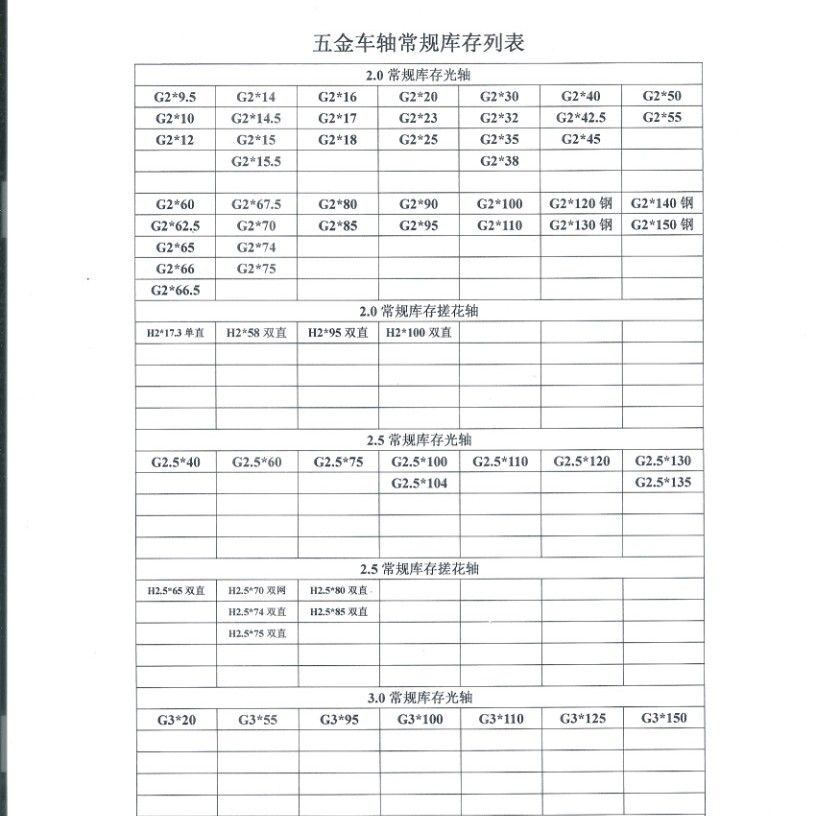 G2*60 2.0 Optical Axis Iron Axis Toy Axle Toy Accessories Technology Model Parts Length 60mm