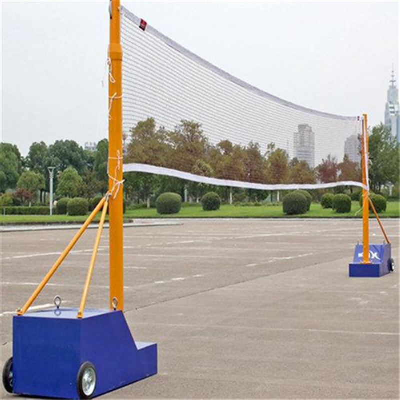 Manufacturer Wholesale Badminton Net Frame Standard Outdoor Volleyball Column Mobile Air Volleyball Net Frame Badminton Net Frame