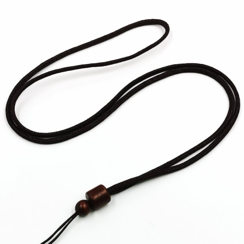 Rosewood bucket necklace rope pendant rope DIY woven stretch pendant lanyard beeswax Jade jade pendant sweater chain