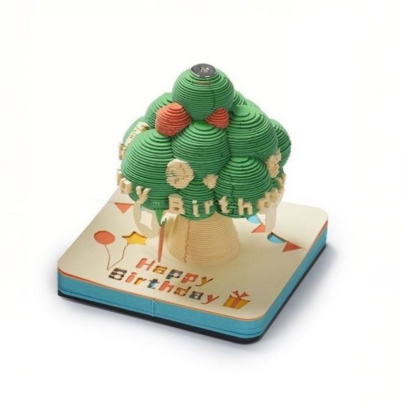 3D Paper Sculpture Wishing Tree Stereo Note Pad Artwork Can Be Hand-Teared Desk Calendar High-Value Sticky Notes Cultural and Creative Gifts