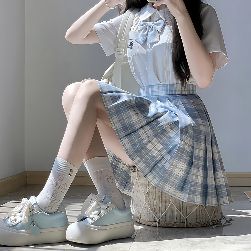 Jk Uniform Paid Skirt Original Genuine Short Skirt suit Women's Summer Japanese College Style Pleated Skirt Skirt Spring and Autumn