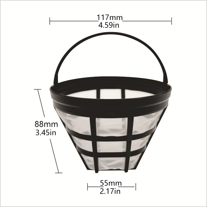 Nylon coffee filter with handle FDA tea maker water purification equipment coffee machine filter funnel drip type