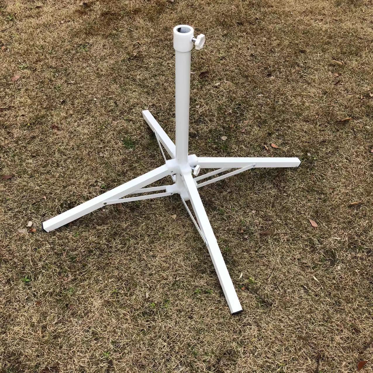 Прямые поставки солнцезащитного зонта с складной железной основой, перекрестная основа для зонта, уличная складная база для зонта