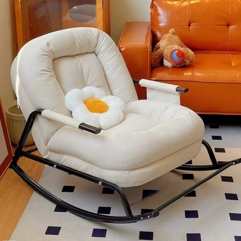 Lazy Rocking Chair Home Living Room Balcony Leisure Lounge Chair Single Sofa Chair Can Sit and Lie down Leisure Sofa Chair Wholesale