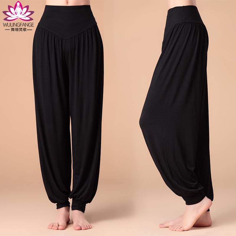 Оптовая продажа модальных танцевальных блуз высокие талии современные тренировочные брюки для взрослых квадратные танцевальные брюки брюки тайцзи