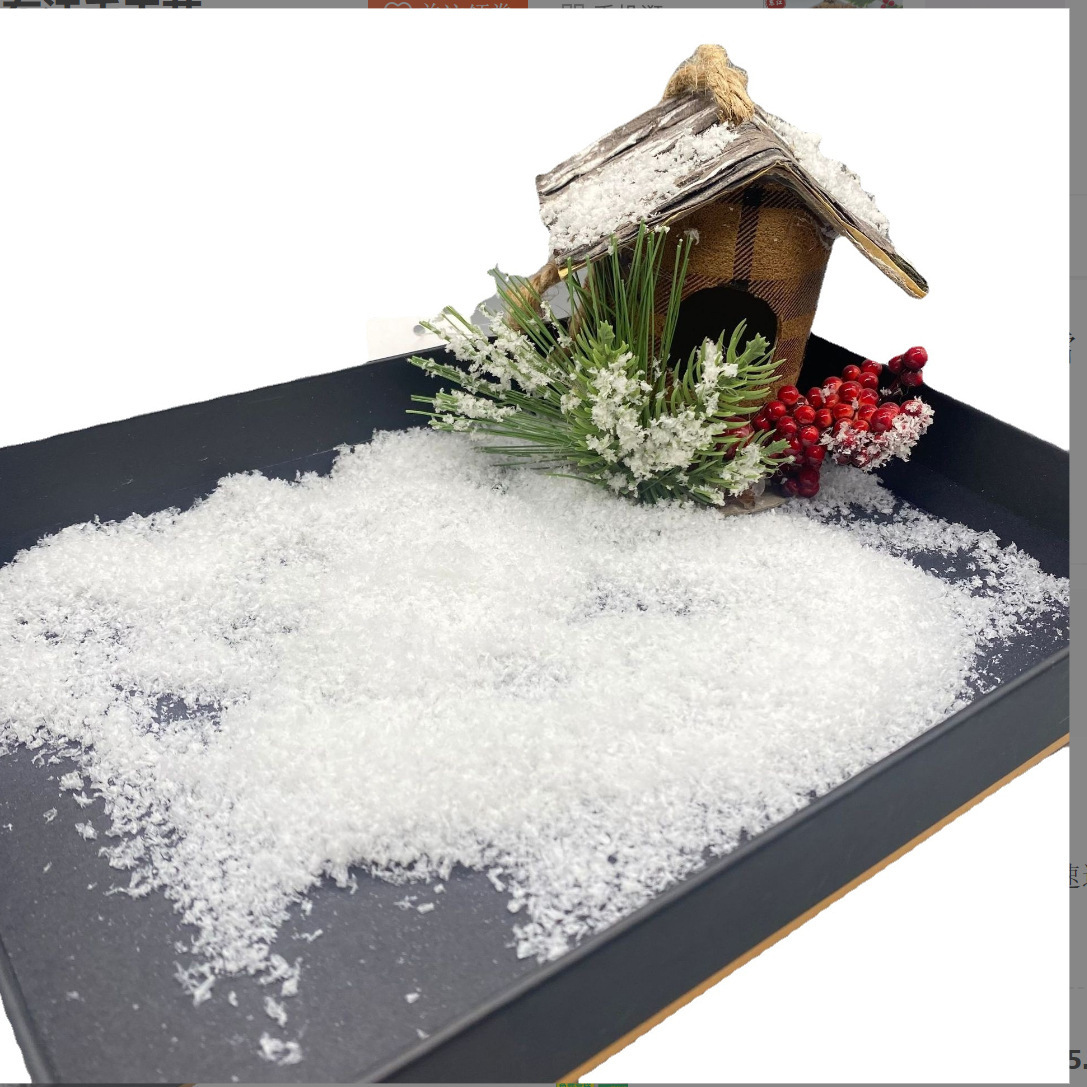 10g Simulated Snowflake Christmas Dry Snow Powder Fake Snow Snow Powder Landscaping Artificial Snow Film and Television Fake Snow Powder Artificial Snow