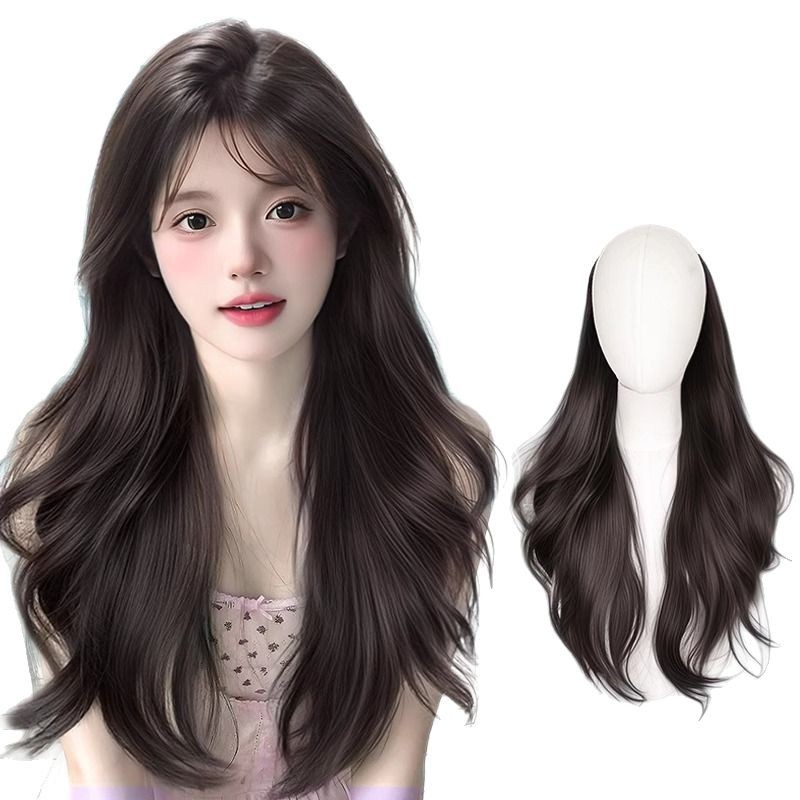 One-Piece Wig, High-Level Micro-Curly Hair Extensions, Invisible Fluffy Hair Extensions, Lazy Atmosphere Thin Patches