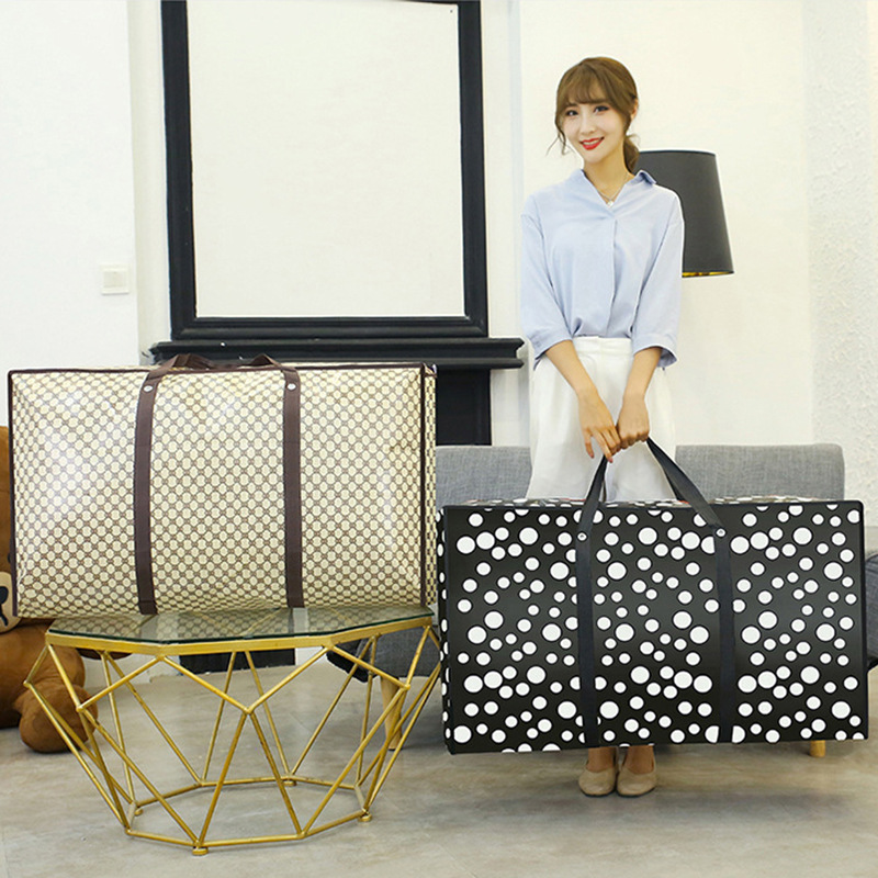 Moving luggage bag thickened non-woven fabric moving bag quilt storage bag water-proof luggage bag portable packing bag