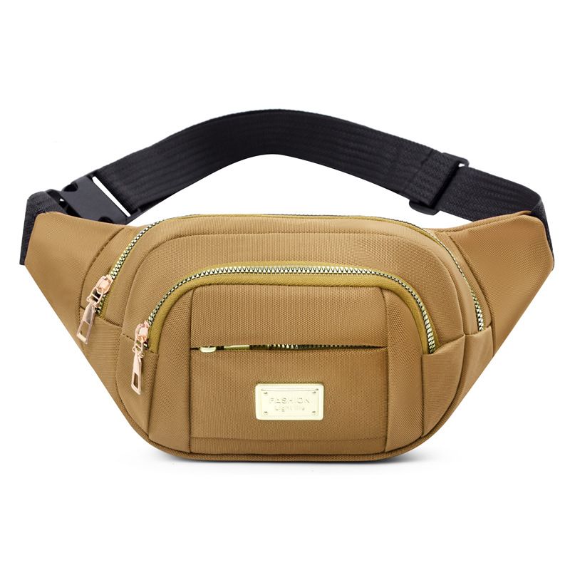 Waist Bag for Women, Multifunctional, Large-Capacity, Water-Splashing, Running, Outdoor Sports, Mobile Phone Wallet, Wear-Resistant Oxford Cloth Cashier