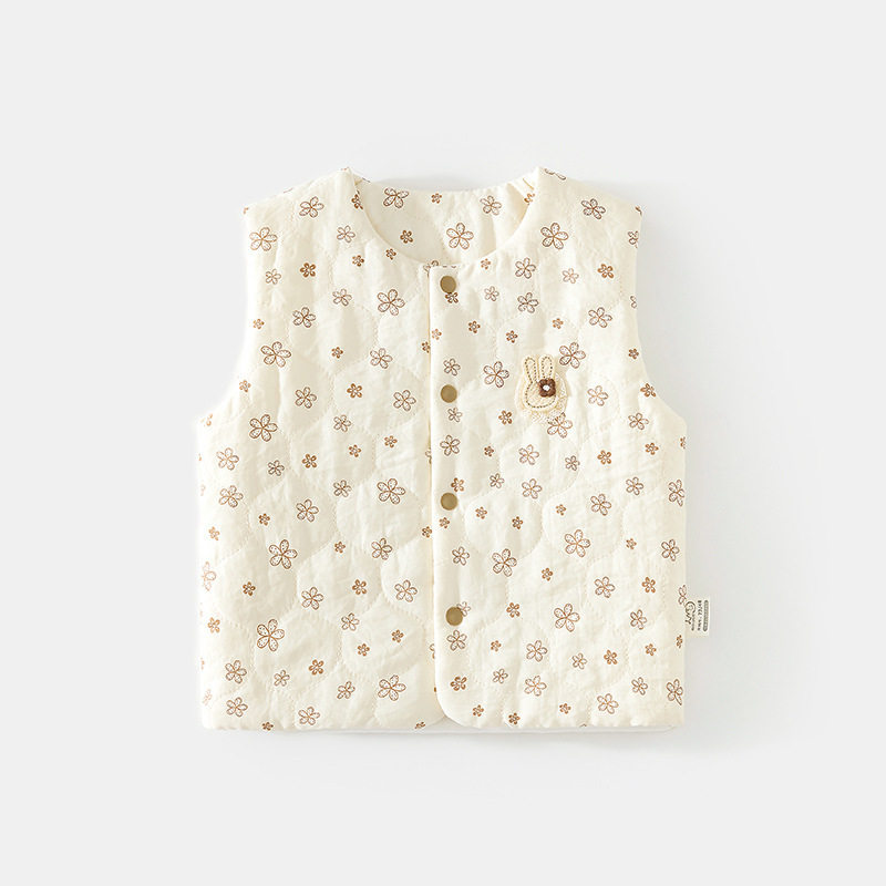 Детский стеганый жилет, жилет для защиты живота, осень и зима, 120г, детский жилет, стеганая хлопковая теплая кофта