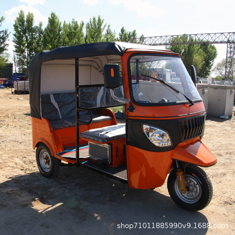 Foreign Trade Version of Three-Wheeled Tuk-Tuk, African Version of Fuel-Powered Three-Wheeled Passenger Vehicle, Foreign Trade Electric Three-Wheeled Tuk-Tuk Tuktuk