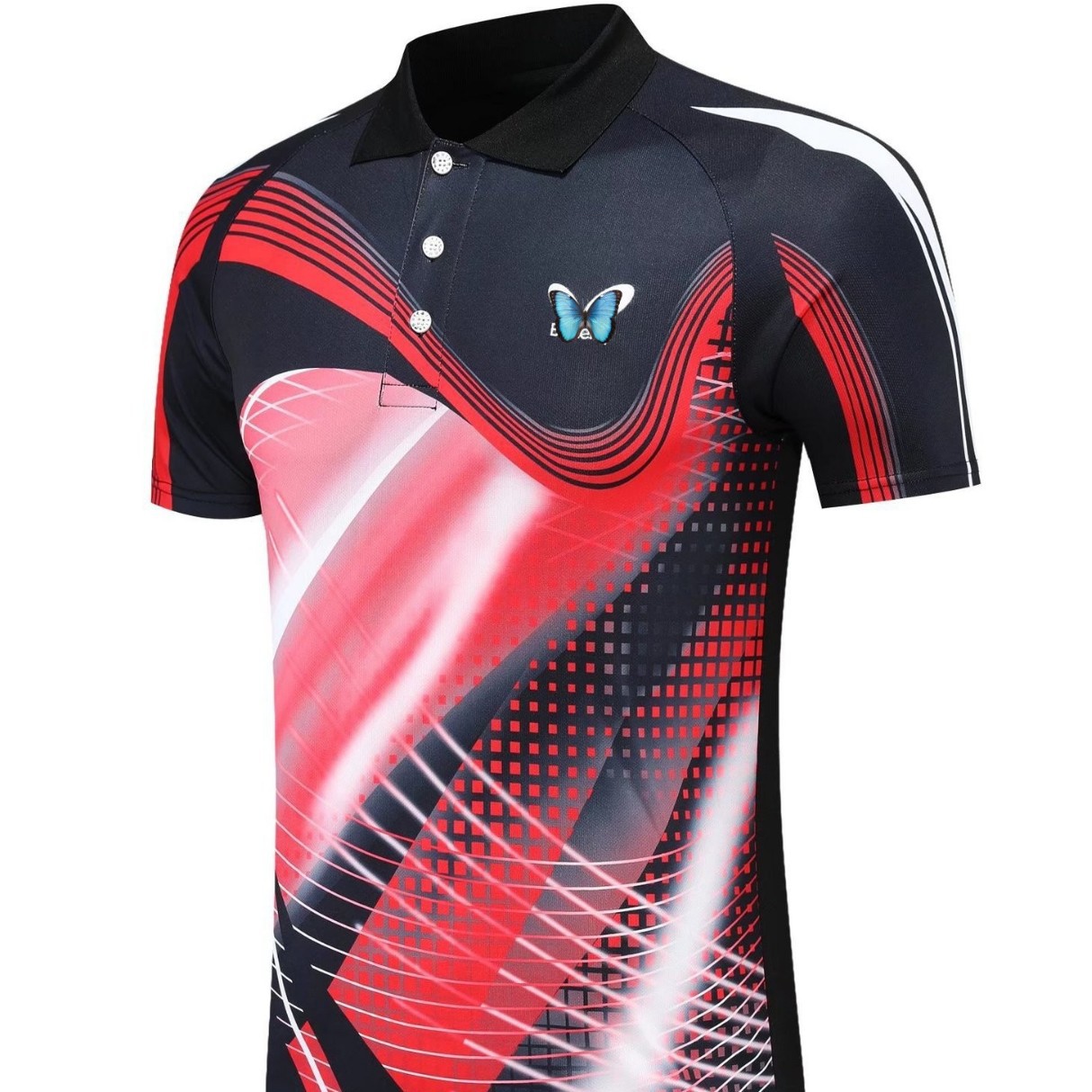 Wholesale New Table Tennis Uniforms Short-Sleeved Tops for Men and Women Sportswear Children's Quick-Drying Training Clothes Competition Team Uniforms with Printing