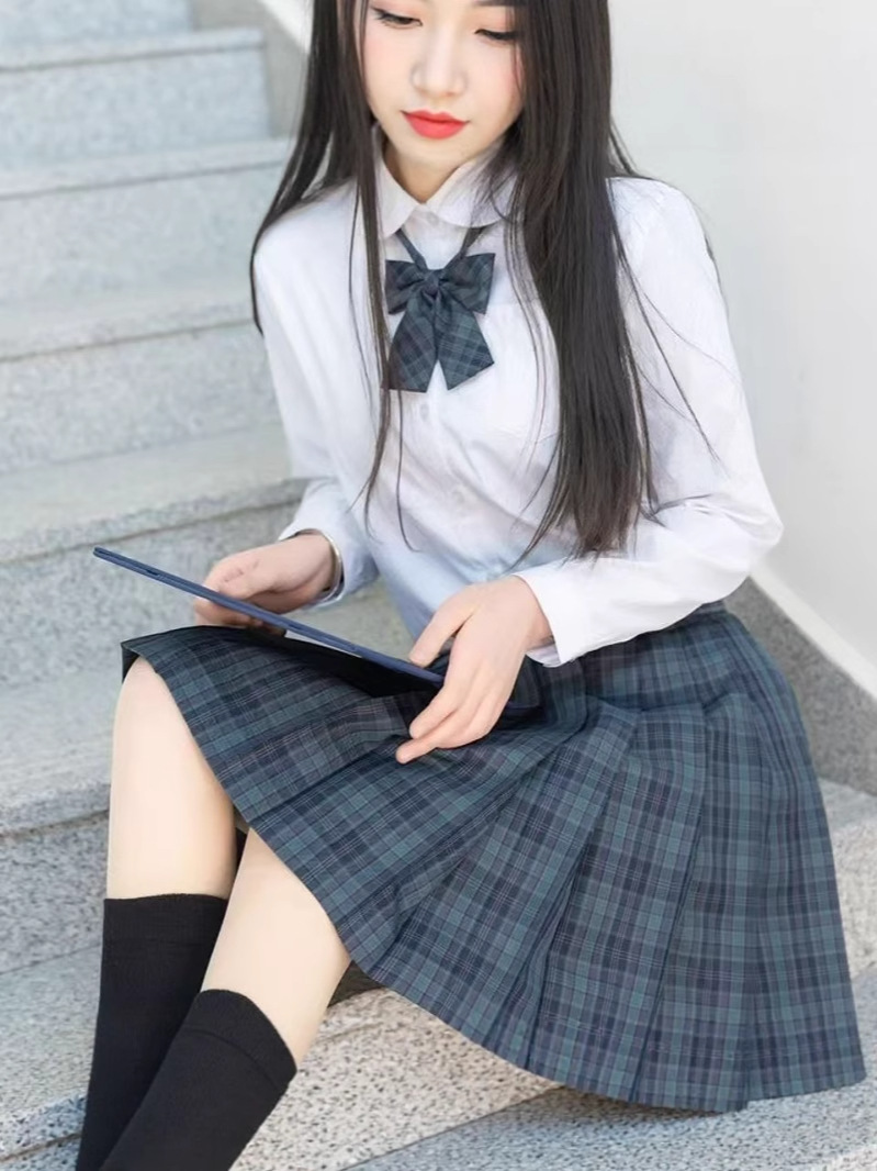 Vivienne Genuine JK Dress Student Japanese School Long Dress Female Orthodox Short Skirt Japanese JK Uniform