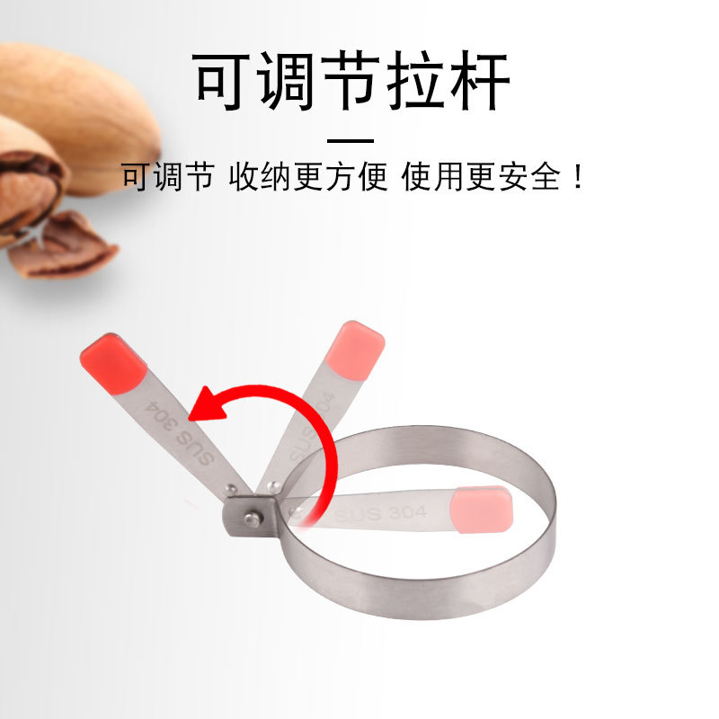 304 Thickeneded Food Grade Stainless Steel Omelette Creative Kitchen Breakfast Rice Ball Round Mold Heart Poached Egg