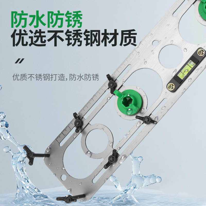 Water Heater Wall-Mounted Boiler Leveler Multi-Functional Adjustable Floor Heating Boiler Water Head Hot and Cold Water Pipe Fixed Positioner