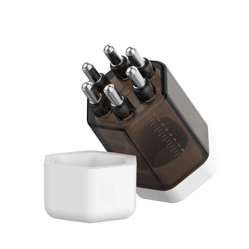 Minoxidil hair growth applicator hexagonal six-ball massage comb hair fixing essential oil liquid guide comb hair skin applicator