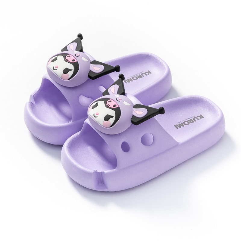 Sanrio Slippers Parent-Child Children's Furniture Indoor Beach Cute Kulomi Girls Women's Sandals
