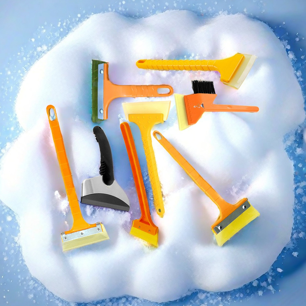 19 years new 5 generation car stainless steel beef tendon snow shovel long handle beef tendon scraper winter snow shovel cleaning tool